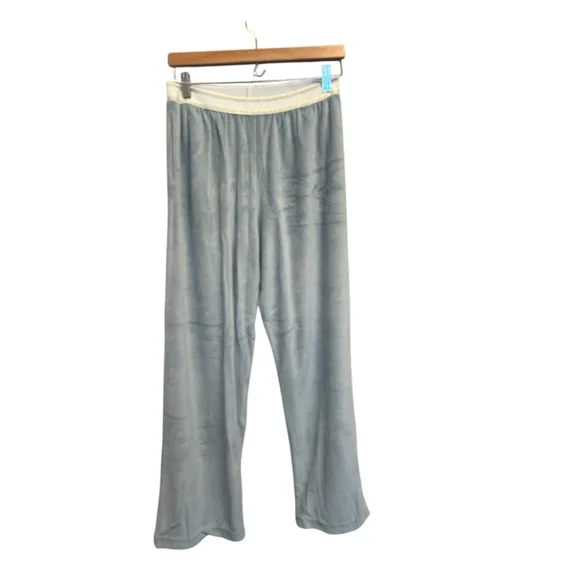 Lalide à Paris Claire Lounge Set Pajamas Size Medium Blue Terry Cloth Velour